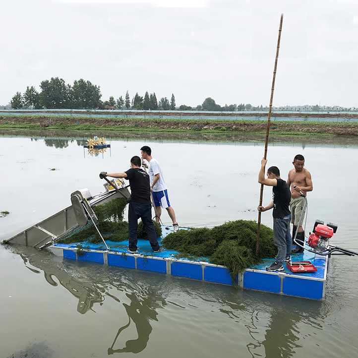 小型半自動水草收割機